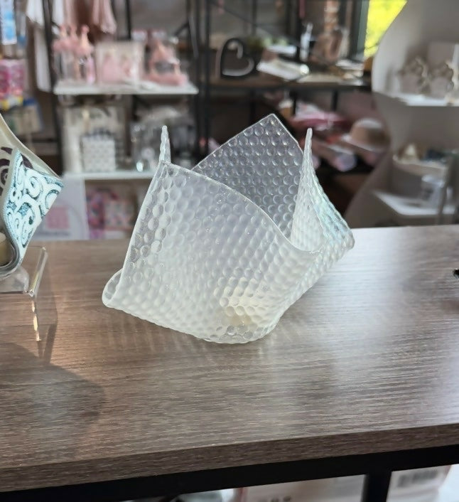 Clear spotted large votive