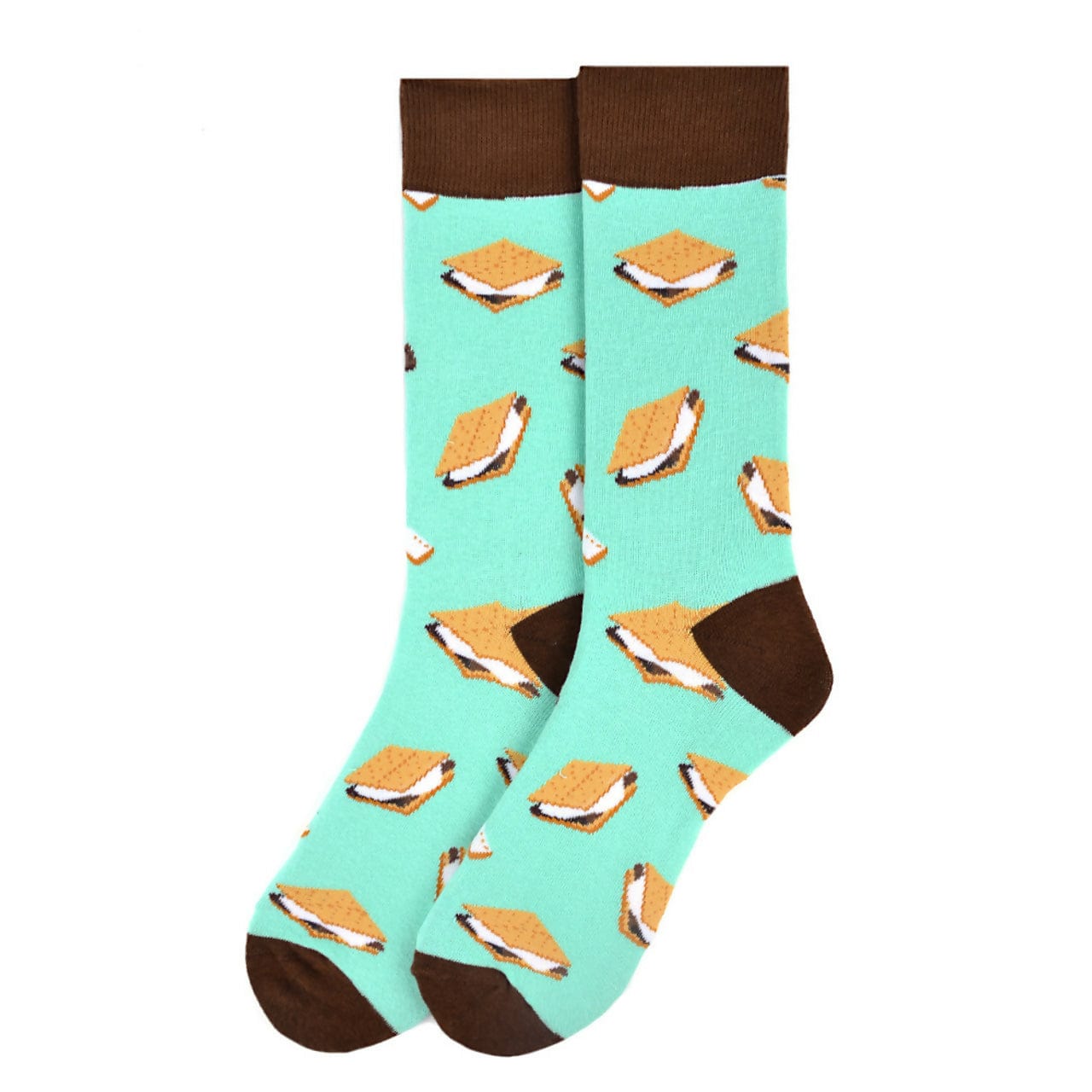 Mens S'mores Socks Mens Crew Socks Life is Socks