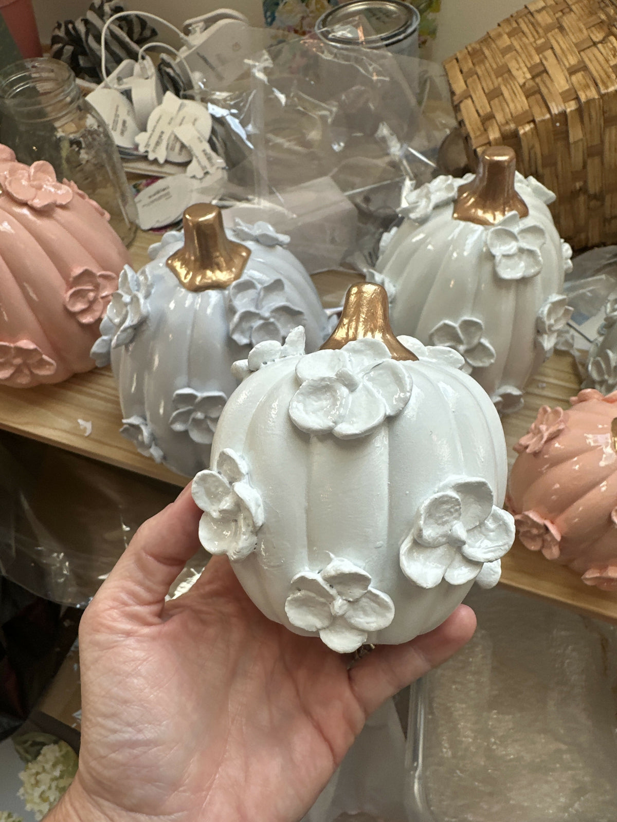 Mini ceramic pumpkin